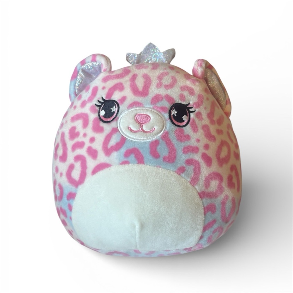 8" Squishmallow Brandi the Pink Queen Cheetah Plush Toy